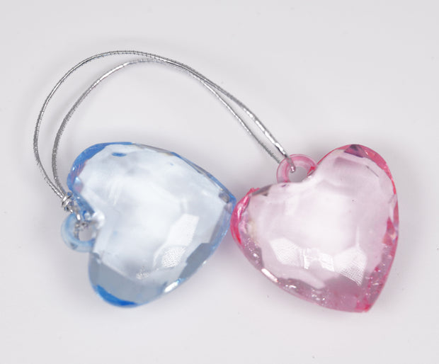 Pink and Blue Heart J